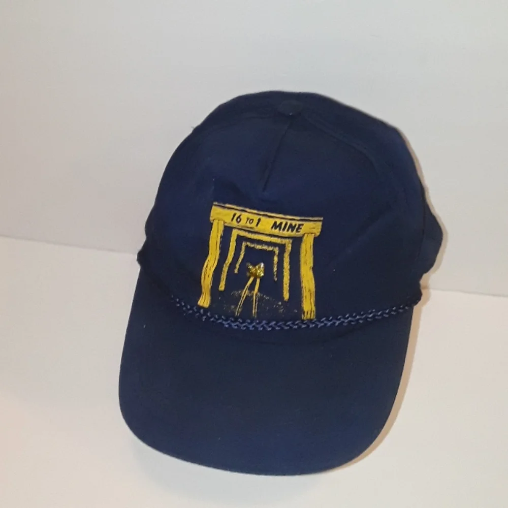 c UNIQUE CALIFORNIA 16-1 GOLD NUGGET GOLD MINE HAT